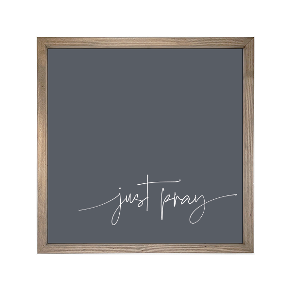 24x24 Thin Oak | Charcoal Canvas