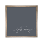 24x24 Thin Oak | Charcoal Canvas