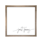 24x24 Thin Oak | White Canvas