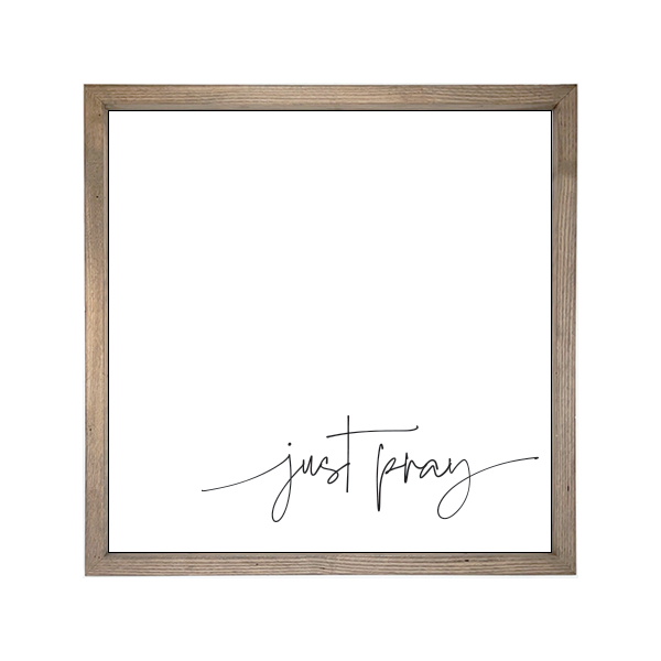 24x24 Thin Oak | White Canvas