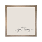 24x24 Thin Oak | Natural Canvas