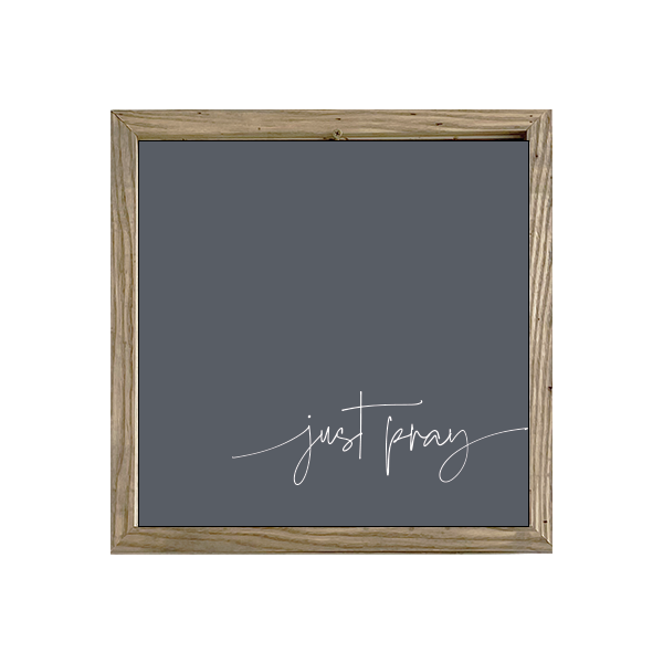 16x16 Thin Oak | Charcoal Canvas