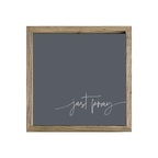 16x16 Thin Oak | Charcoal Canvas