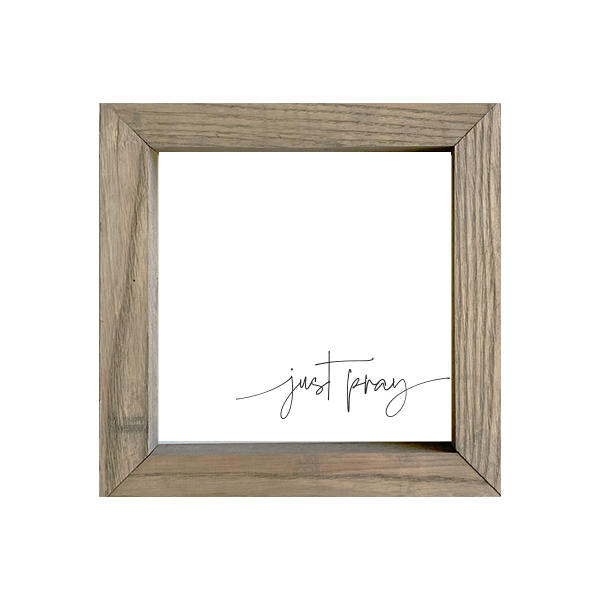 8x8 Thin Oak | White Canvas