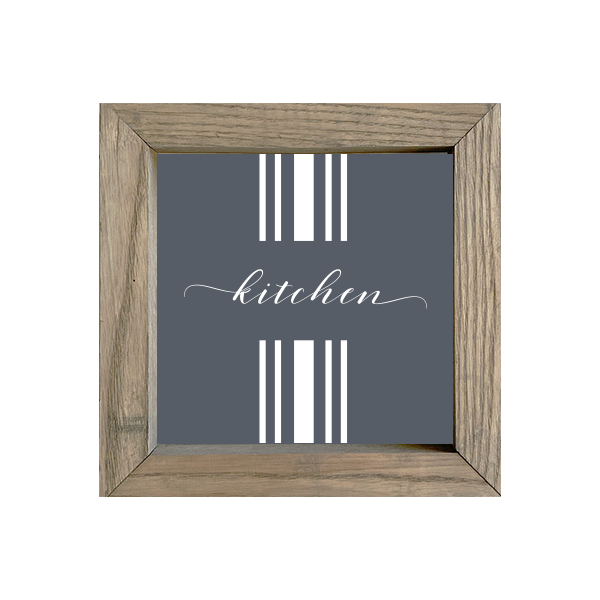 8x8 Thin Oak | Charcoal Canvas