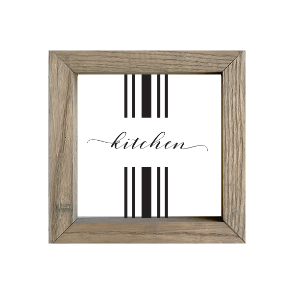 8x8 Thin Oak | White Canvas