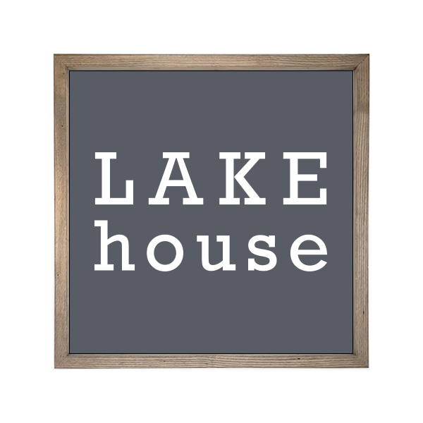 24x24 Thin Oak | Charcoal Canvas