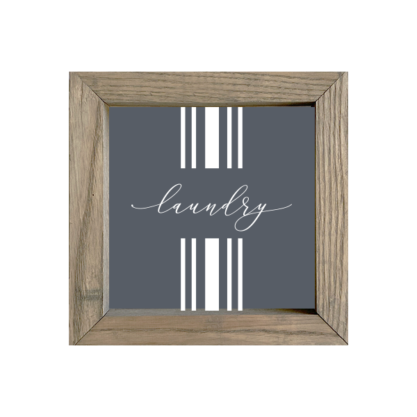 8x8 Thin Oak | Charcoal Canvas