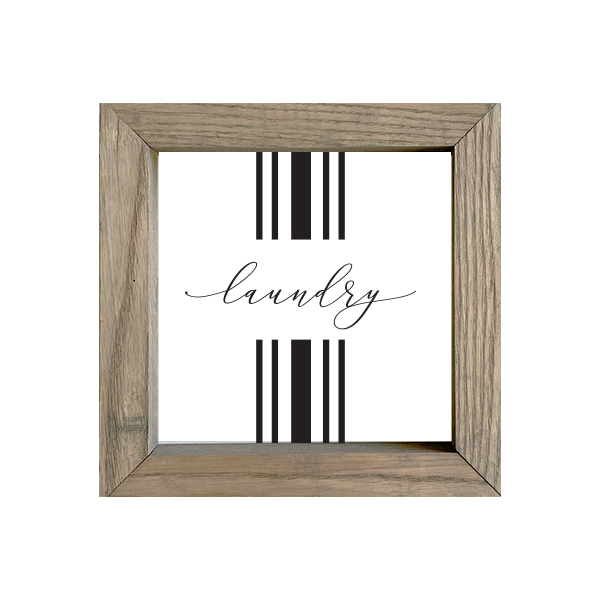 8x8 Thin Oak | White Canvas