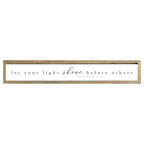 41x7 Thin Oak | White Canvas