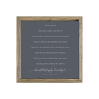 16x16 Thin Oak | Charcoal Canvas