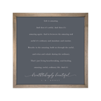 24x24 Thin Oak | Charcoal Canvas