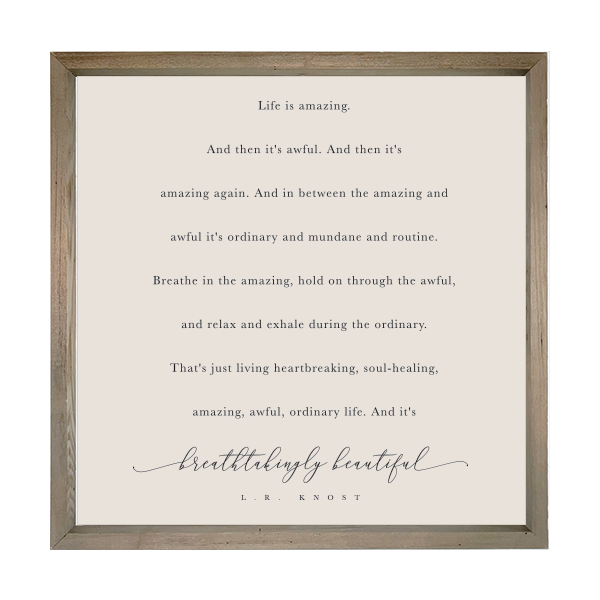 28x28 Thin Oak | Natural Canvas