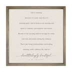 28x28 Thin Oak | Natural Canvas