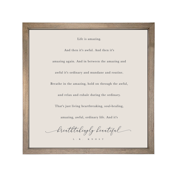 24x24 Thin Oak | Natural Canvas