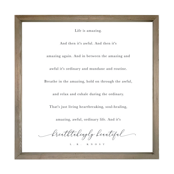 28x28 Thin Oak | Natural Canvas