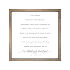 24x24 Thin Oak | White Canvas