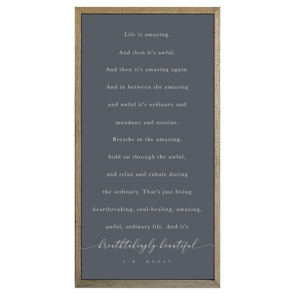 35x18 Thin Oak | Charcoal Canvas