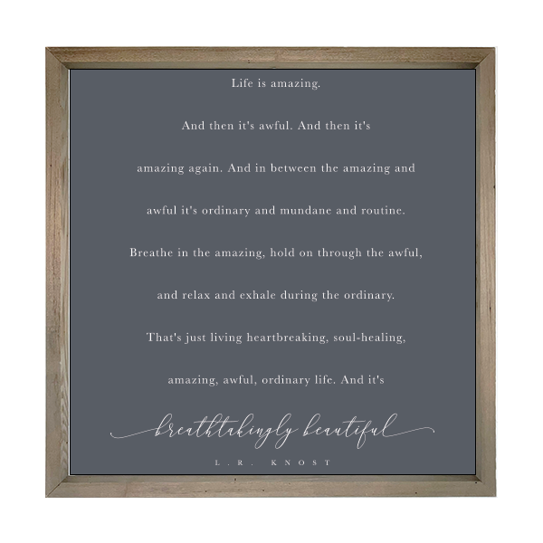 28x28 Thin Oak | Natural Canvas