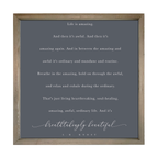 28x28 Thin Oak | Natural Canvas