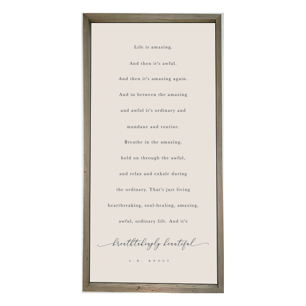 24x48 Thin Oak | Natural Canvas