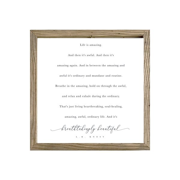 16x16 Thin Oak | White Canvas