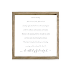 16x16 Thin Oak | White Canvas