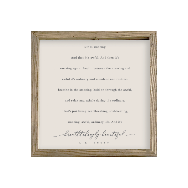 16x16 Thin Oak | Natural Canvas