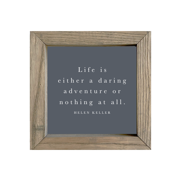 8x8 Thin Oak | Charcoal Canvas