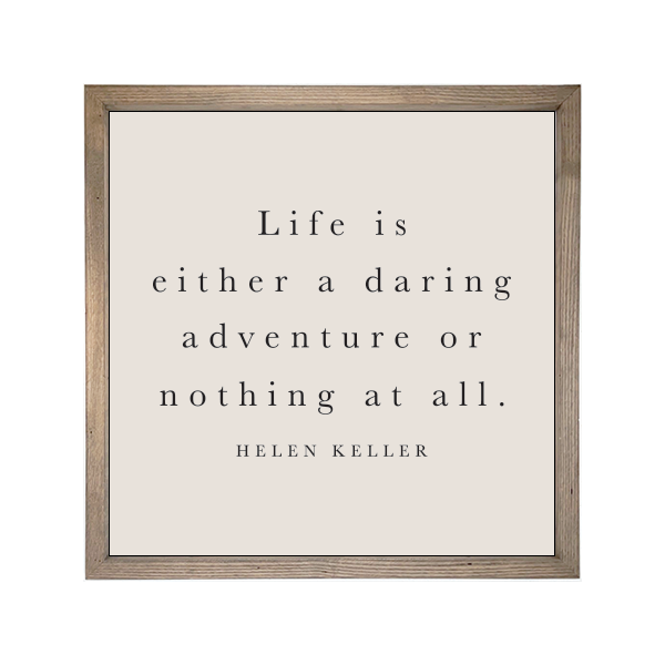 24x24 Thin Oak | Natural Canvas