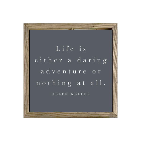 16x16 Thin Oak | Charcoal Canvas