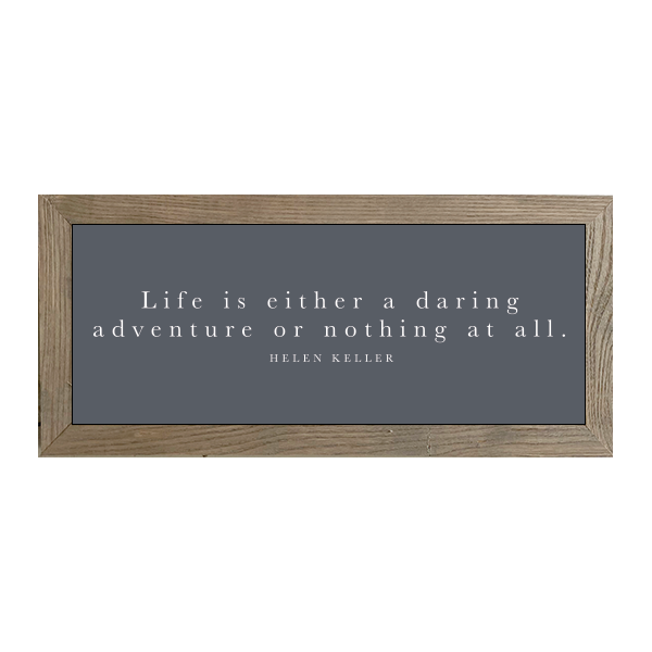 16x7 Thin Oak | Charcoal Canvas