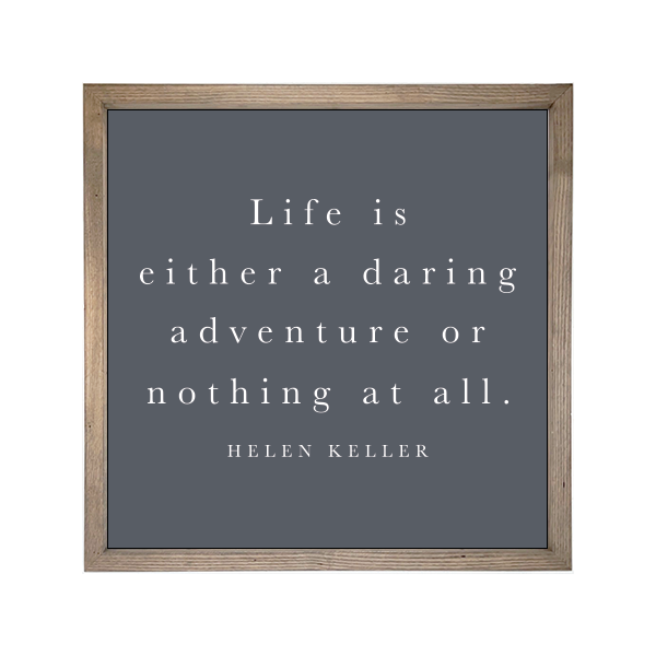 24x24 Thin Oak | Charcoal Canvas