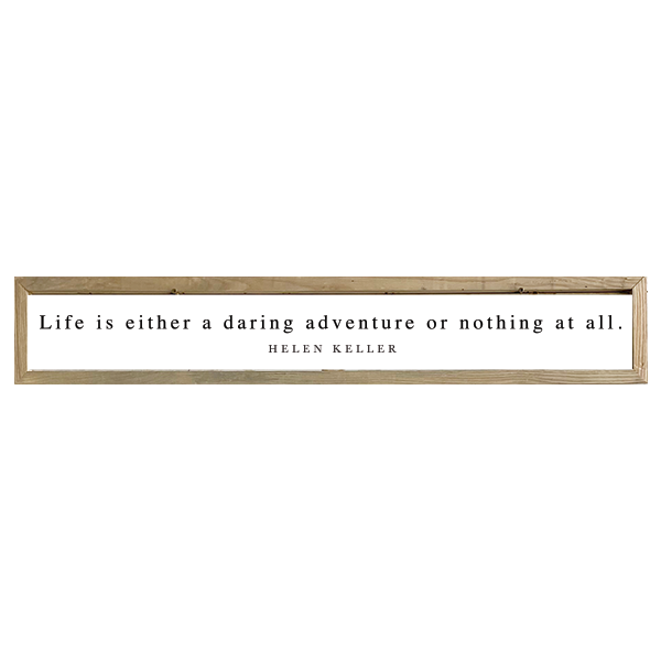 41x7 Thin Oak | White Canvas