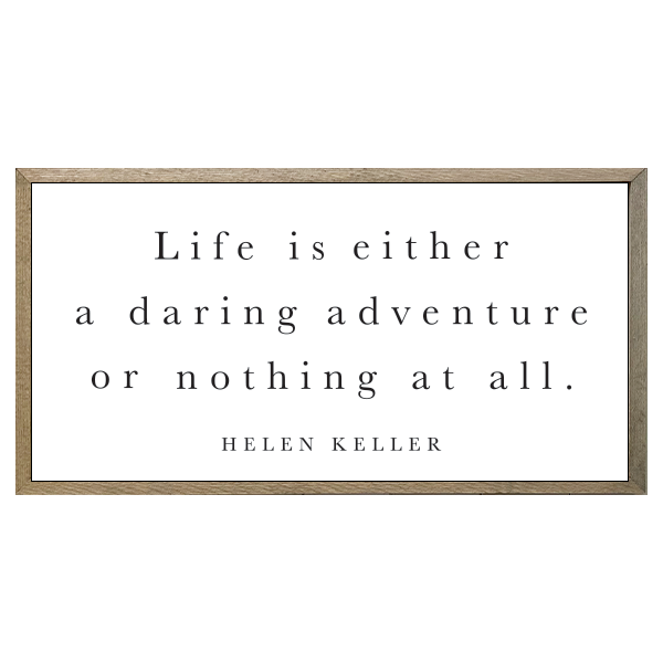 35x18 Thin Oak | White Canvas