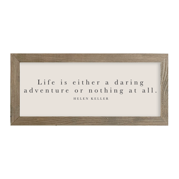 16x7 Thin Oak | Natural Canvas