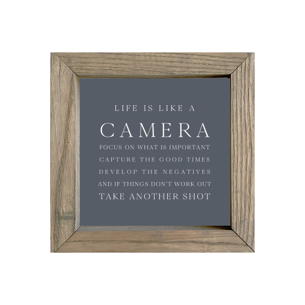 8x8 Thin Oak | Charcoal Canvas