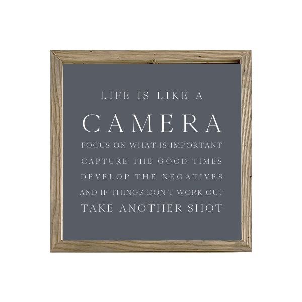 16x16 Thin Oak | Charcoal Canvas