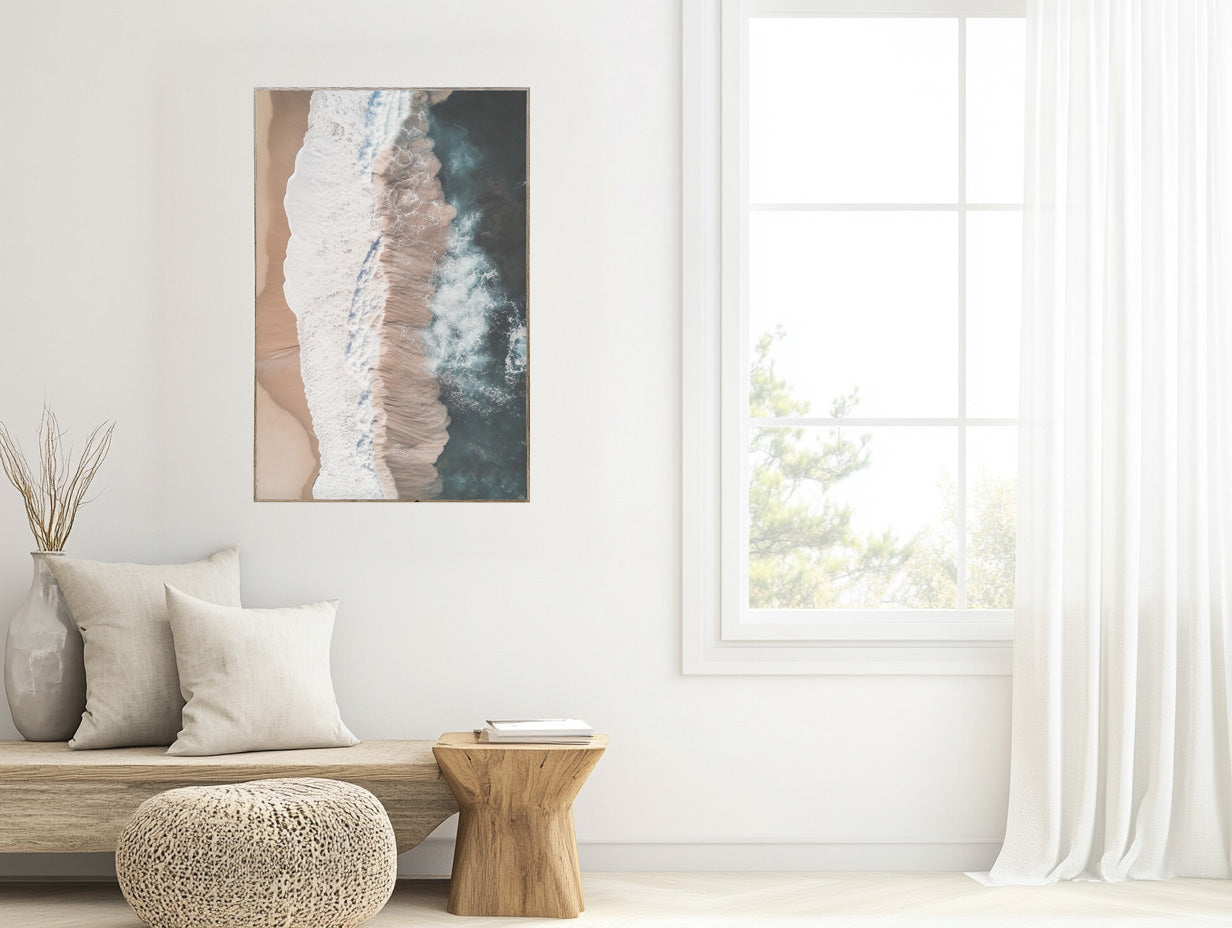 24x36 Hairline - Ocean Abstract