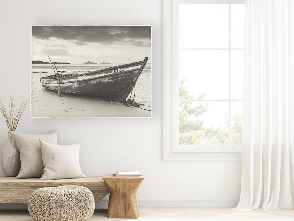 34x44 Hairline - Old Rowboat