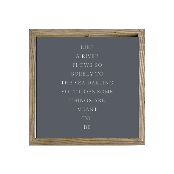 16x16 Thin Oak | Charcoal Canvas