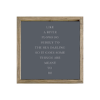 16x16 Thin Oak | Charcoal Canvas