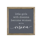 16x16 Thin Oak | Charcoal Canvas