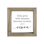 8x8 Thin Oak | White Canvas