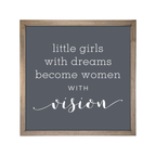 24x24 Thin Oak | Charcoal Canvas