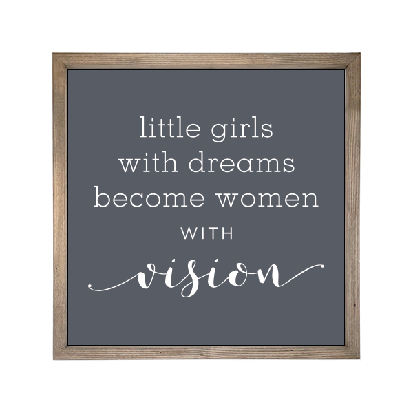 24x24 Thin Oak | Charcoal Canvas