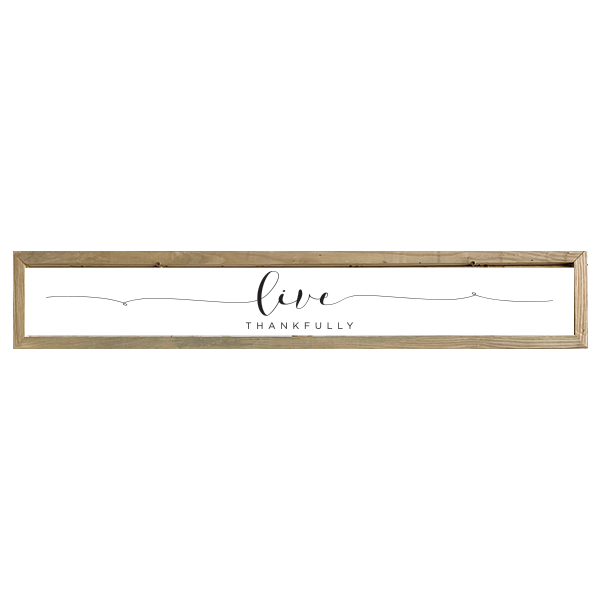 41x7 Thin Oak | White Canvas