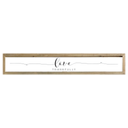 41x7 Thin Oak | White Canvas