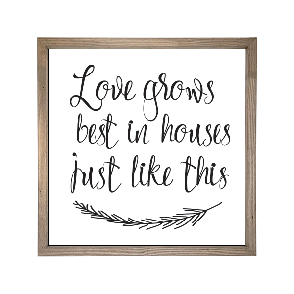 24x24 Thin Oak | White Canvas