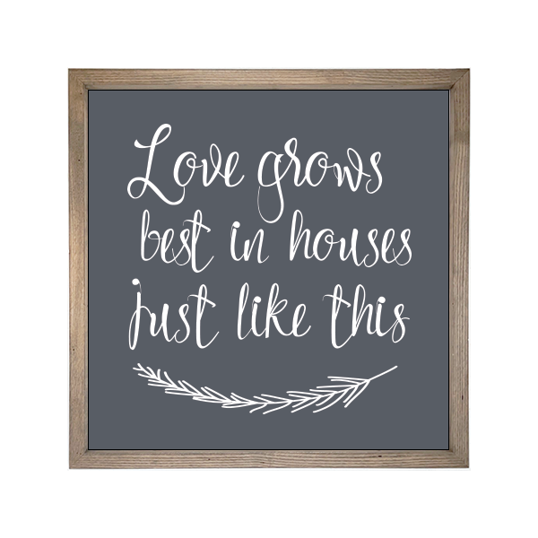 24x24 Thin Oak | Charcoal Canvas